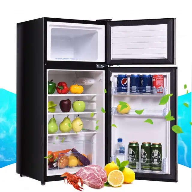 COSTWAY Compact 2-Door Refrigerator – Black, Model EP22756US-BK in Refrigerators in Mississauga / Peel Region - Image 5
