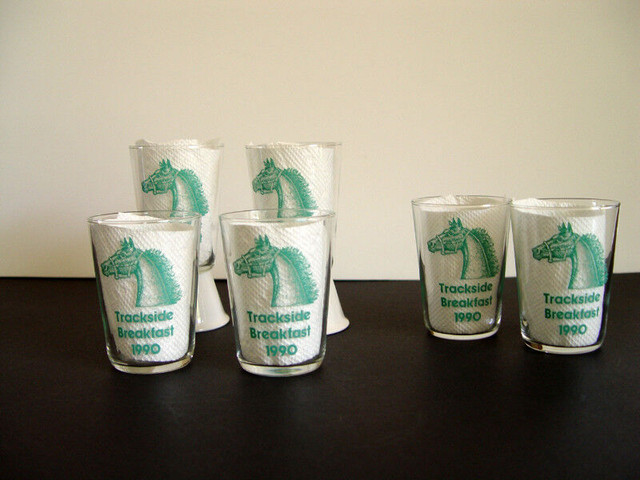 Fort Erie Race Track Breakfast Juice Glasses, Fort Erie in Arts & Collectibles in St. Catharines