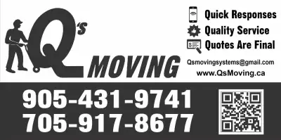 705-917-8677 // 905-431-9741 SMALL MOVES starting from $500 DELIVERIES starting from $150 LOCAL and...