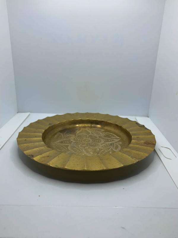 Brass Dish Ashtray - Made in India in Arts & Collectibles in Fredericton - Image 3