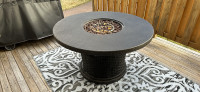 Propane fire pit patio table