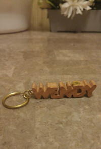 WENDY Wooden Key Chain