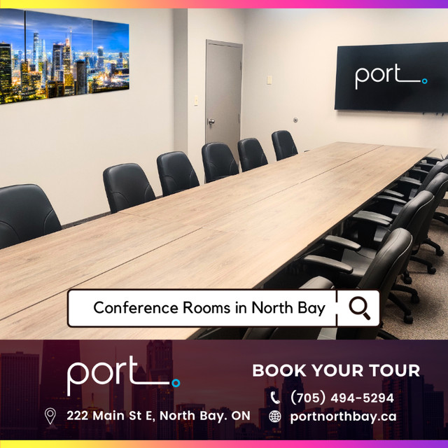 Conference & Meeting Rooms Available at Port North Bay in Commercial & Office Space for Rent in North Bay