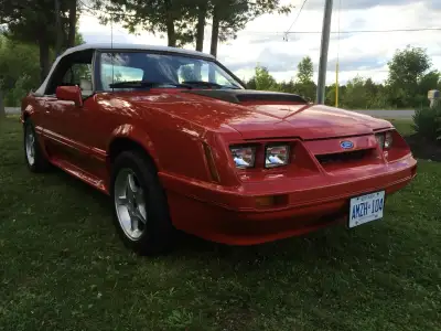1986 mustang convertible lx automatic , car has older restoration and has been sitting ever since re...