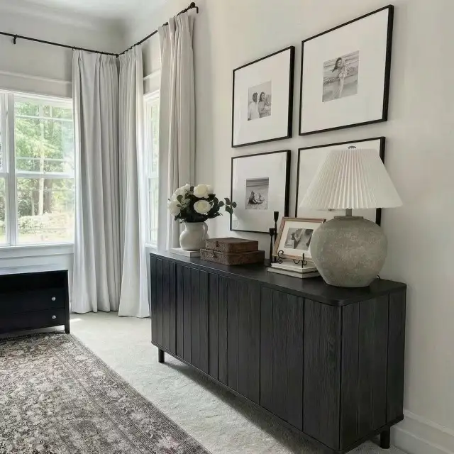 Black Wood Sideboard，Entrance cabinet in TV Tables & Entertainment Units in Markham / York Region - Image 7