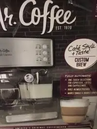NEW UNUSED ESPRESSO MR COFFEE