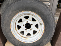 Trailer Spare Tire on rim