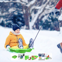 30" Green T-Rex Dinosaur Paw Snow Sled