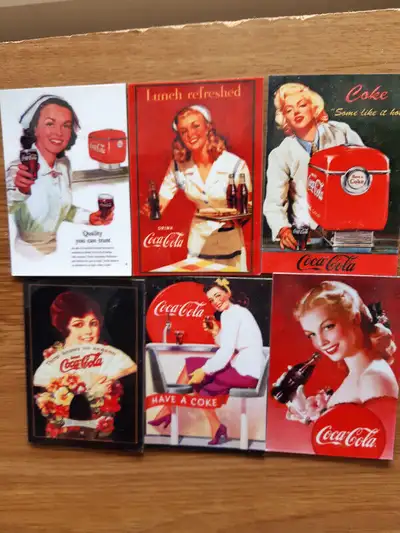 6 Aimant pour réfrigérateur Dames coca-cola, View more