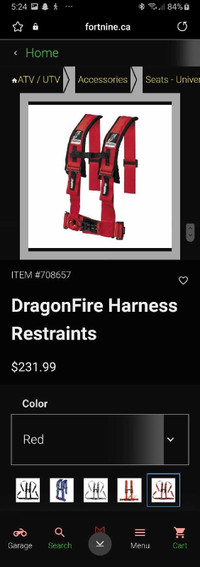 2 sets of Dragon fire 4 point harnesses