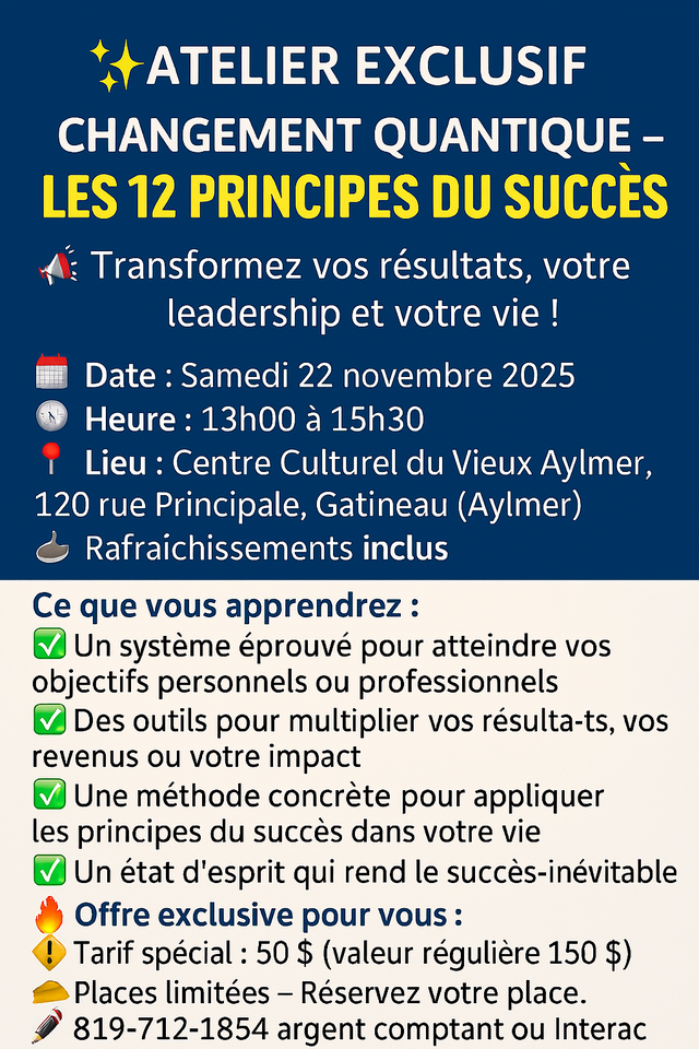 EXCLUSIVE WORKSHOP – ✨THE 12 SUCCESS PRINCIPLES Canfield Method64520047021443120
