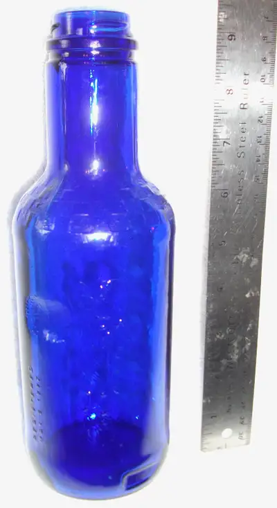 $ Reduced from $24.00. This Ferolito Vultaggio & Sons blue bottle is a vintage, collectible glass bo...