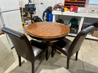 46 " Table and 2 Chairs - Solid Wood