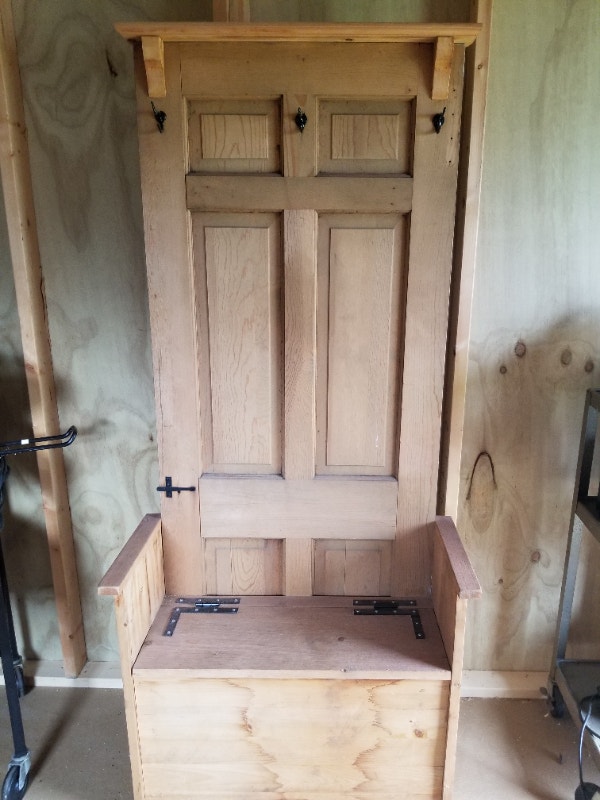 Corner plus hall tree homemade. Hutches & Display