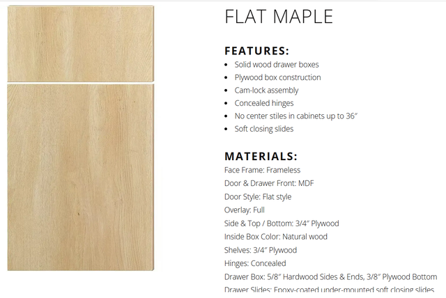 Flat Maple kitchen cabinets on sale in Cabinets & Countertops in Burnaby/New Westminster - Image 3