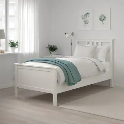 Ikea Hemnes Twin Bed with Luröy Bed Base and Mattress - delivery, View more
