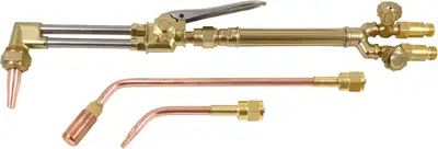 SÜA® - Medium Duty Oxy-Fuel Torch with Check Valves, Cutting, Heating and Welding Tips (Acetylene) -...