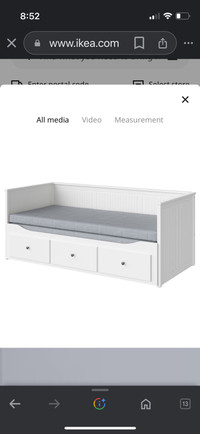 IKEA Hemnes trundle daybed 350.00 w/ 2 mattresses 
