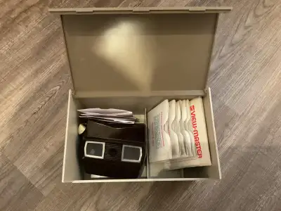 Seven vintage viewmasters and approximately 300 reels. Package price of $250.00. "All seem to be in...