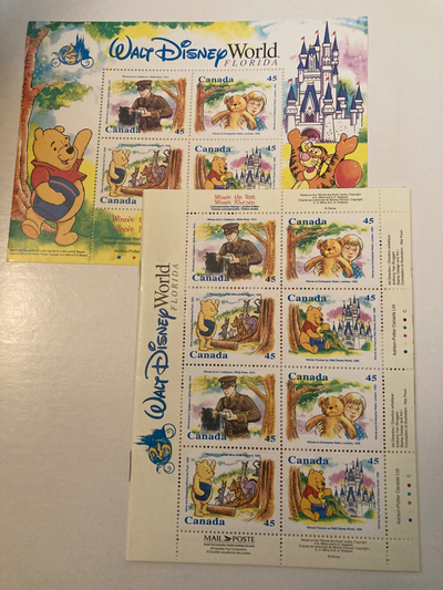 CANADA WINNIE THE POOH STAMPS, View more