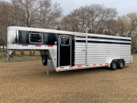 2022 Exiss 26ft aluminum stock combo trailer 
