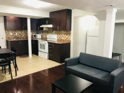 Fully Furnished Legal 2-Bedroom Basement Apartment for Rent Location: Sandalwood Pkwy & Chinguacousy...