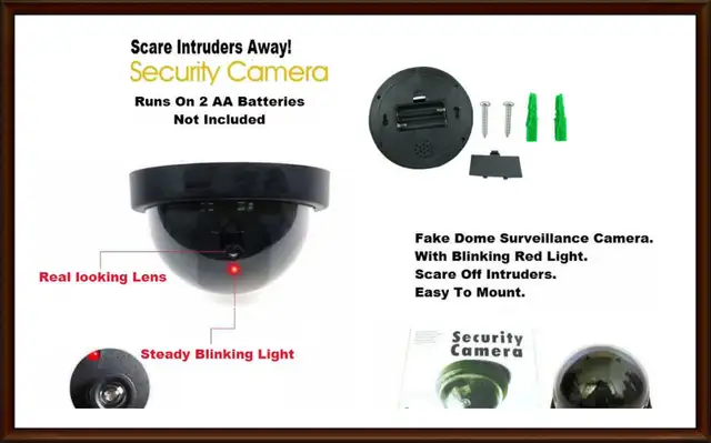 Realistic Imitation Bullet or Dome Camera – Deter Criminals63838169997571122