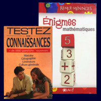 Jeux - 2 livres Testez vos connaissances - comme neuf