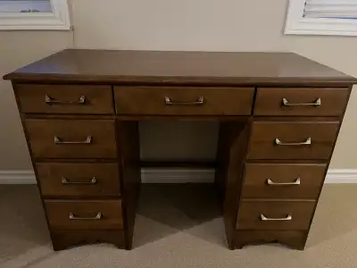 office or student solid walnut wood desk , View more