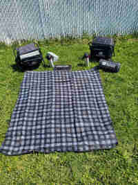 Two Foldable Camping Chairs /Thermos and Blanket.  in Fishing, Camping & Outdoors in Gatineau