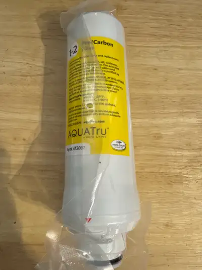 Keep your water pure with this set of new AQUATru replacement filters, including two Pre/Carbon filt...