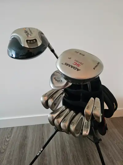 MENS GOLF CLUBS RH Titleist IRONS TaylorMade DRIVER RAM Golf BAG, View more