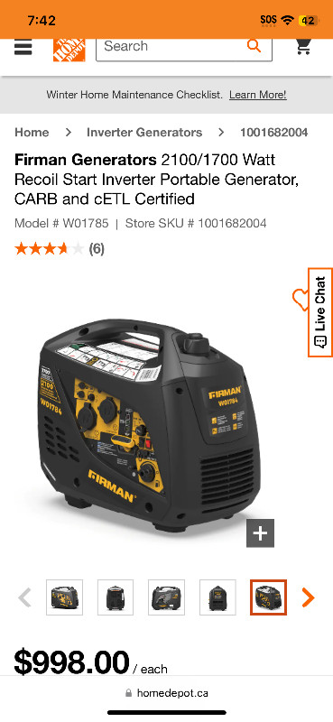 NEW FIRMAN GENERATORS (2000w/3200w) in Power Tools in Charlottetown - Image 2