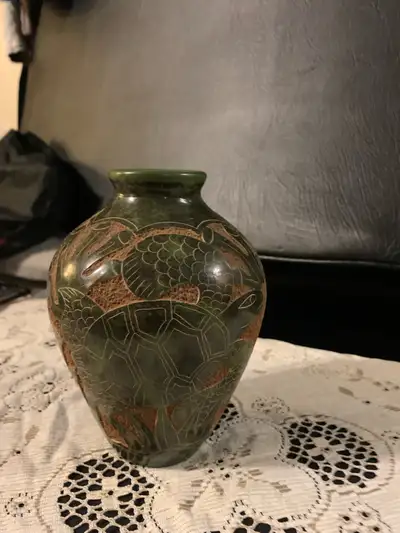 Carved Turtle Vase, View more