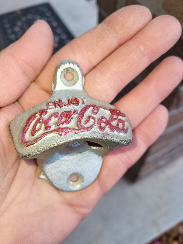 Vintage Coca Cola Mounted Bottle Opener made in Taiwan in Arts & Collectibles in Hamilton