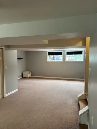 We are two working professionals renting out a large, fully finished basement in a townhouse. The sp...