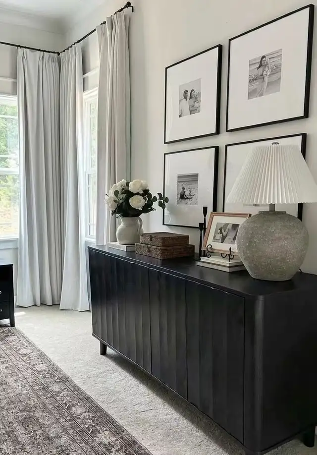 Black Wood Sideboard，Entrance cabinet in TV Tables & Entertainment Units in Markham / York Region - Image 9
