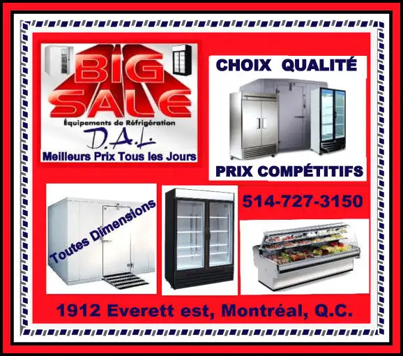 FRIGO 2 PORTES / NEUF 2950.00 5 ANS GARANTI , et encore plus in Other Business & Industrial in City of Montréal - Image 7