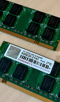 2 Gigabyte DDR2 800 SODIMM Laptop Memory