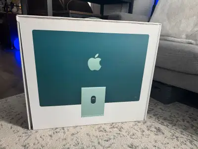 Brand New never used 2021 M1 iMac 24” Green. It is a vesa mount model so you will need either an arm...