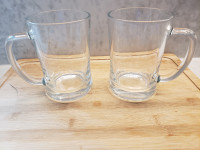 2 MJÖD Beer mugs, clear glass
