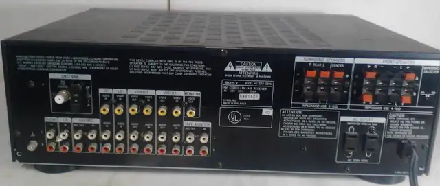 Sony STR-D915 High-Performance 450W/5.1/Home Theater Receiver in Stereo Systems & Home Theatre in Markham / York Region - Image 3