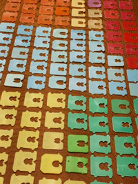 250 Color Bread Milk Tabs Plastic Tags Upcycled Recycled for Art