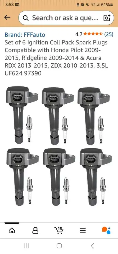 I am selling a new set of DRIFTO high-quality automotive ignition coils and spark plugs,its for 2009...