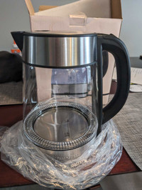 New - 1.7L Glass kettle
