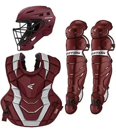 NEW Easton Elite X Catchers gear Maroon/Silver, View more