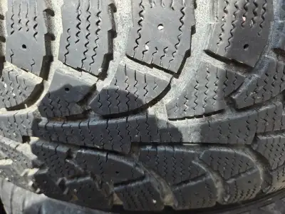 Selling 4 winter tires on rims. Were on 2007 Corolla. No idea how old they are. No use to me make an...