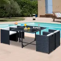 5 Pieces Outdoor Dining Set 