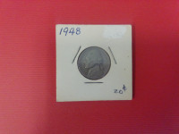 1948   USA      five cents coin