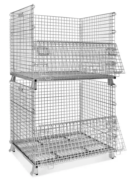 50% OFF USED WIRE MESH BINS.COLLAPSIBLE,STACKING USED PARTS BINS in Tool Storage & Benches in St. Catharines - Image 10